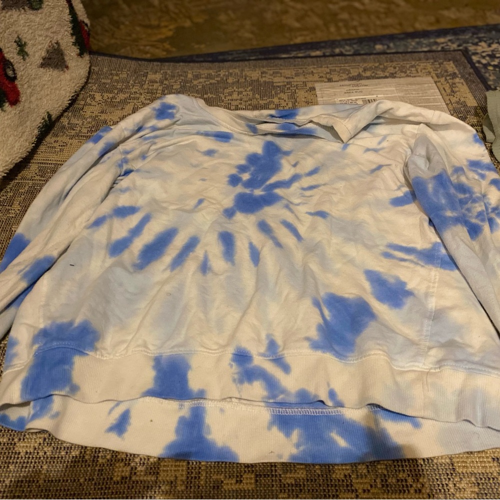 Blue tie-dye